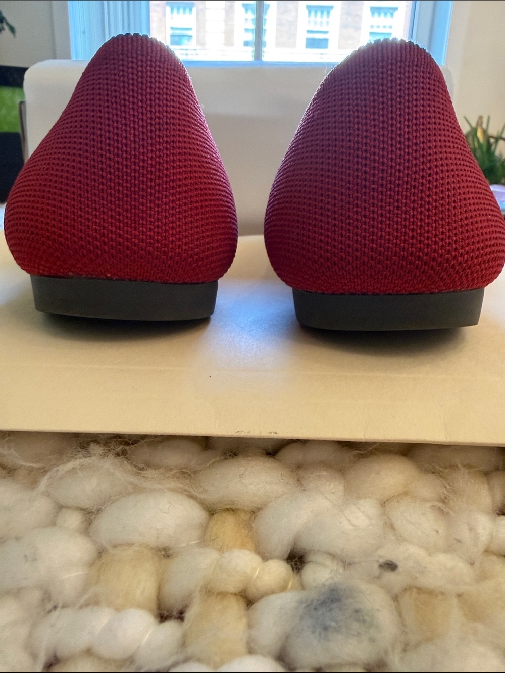 Rothy's Red Pointed Flats size 7.5 - Picture 4 of 4